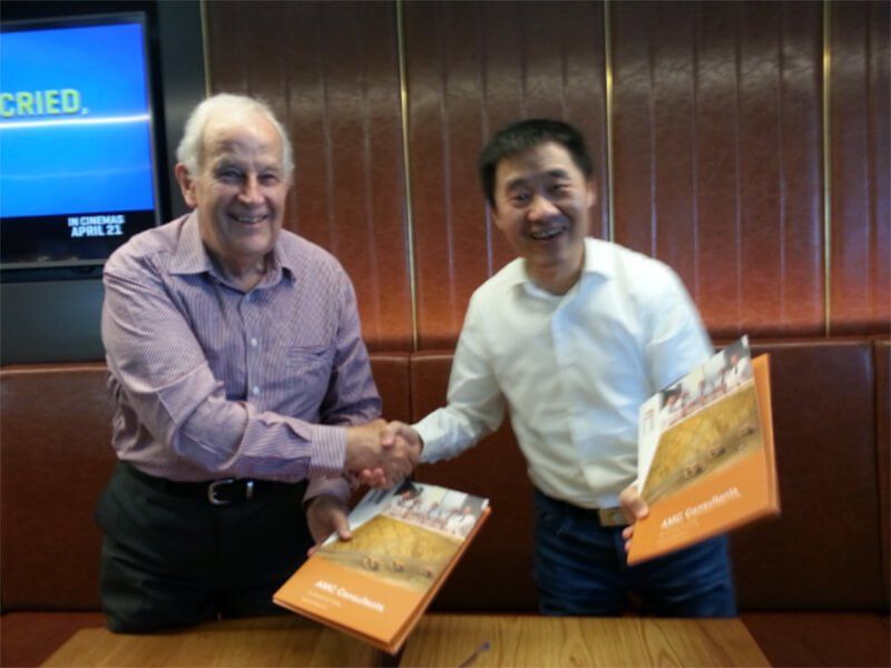 AMC association with Zhu Yang Yang of the Global Mining Center of Excellence (GMCoE) in Beijing was formalized