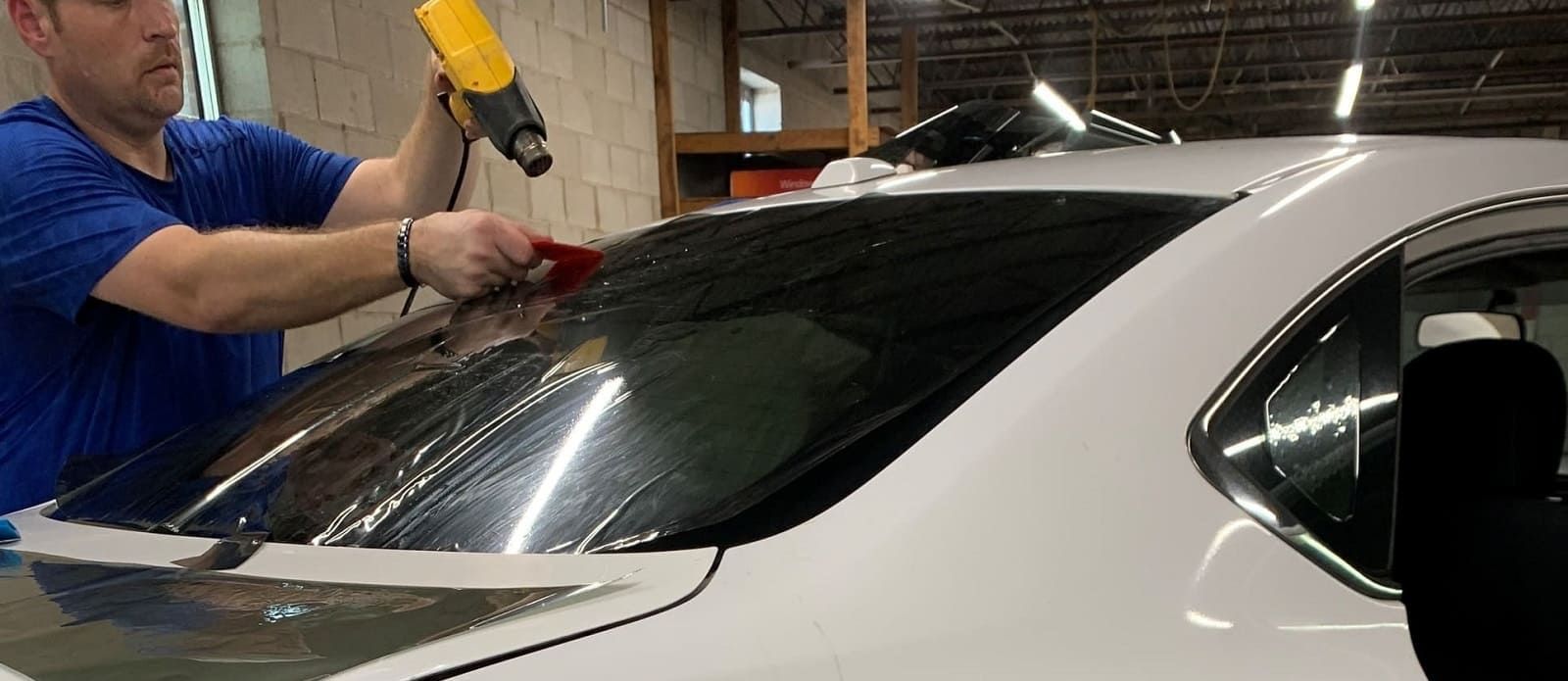 DIY car window tinting