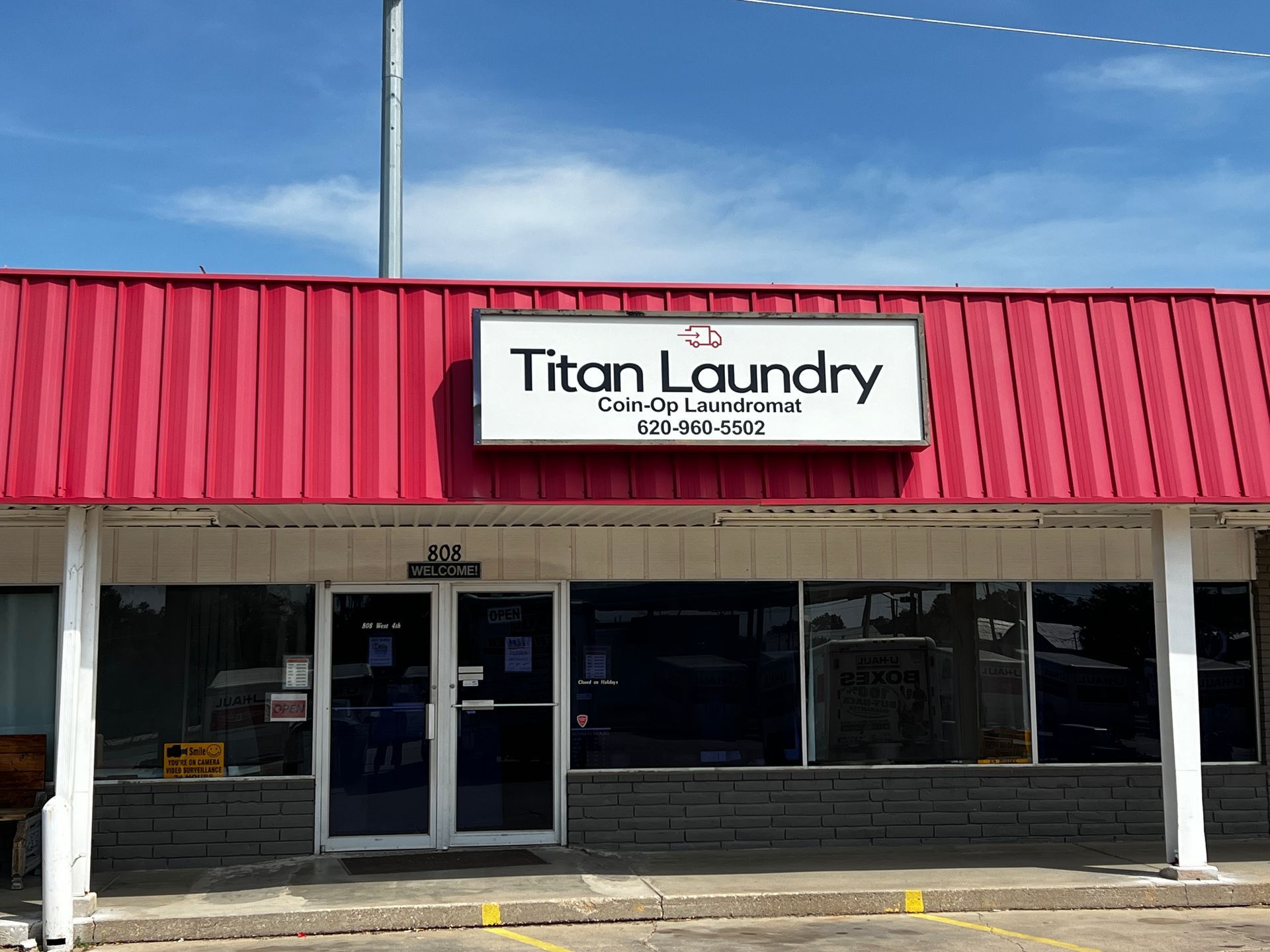 outside photo of titan laundry facility