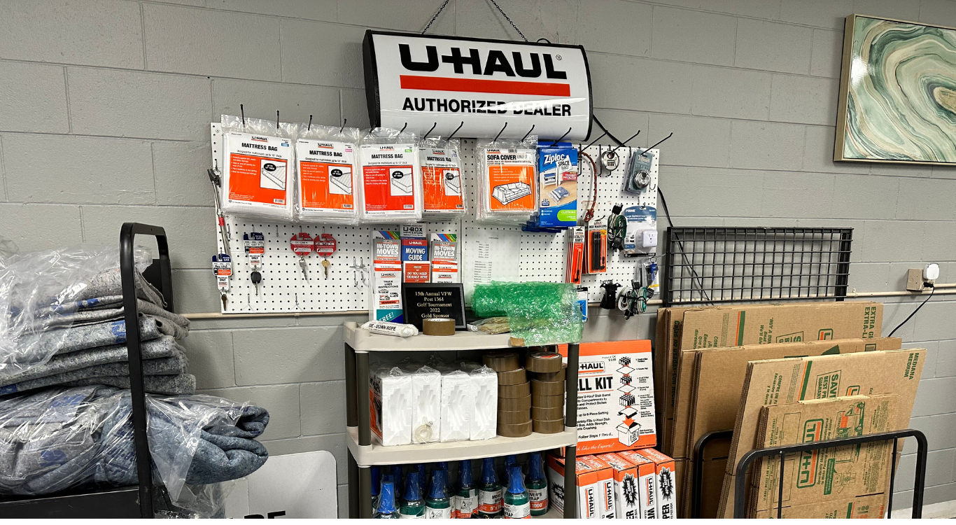 photo of u-haul moving supplies