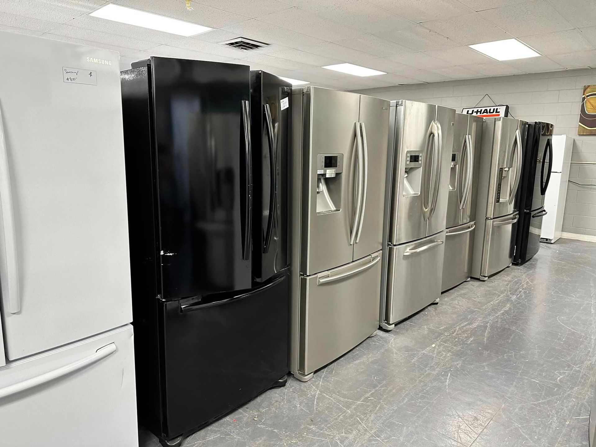 photo of refrigerators in stock