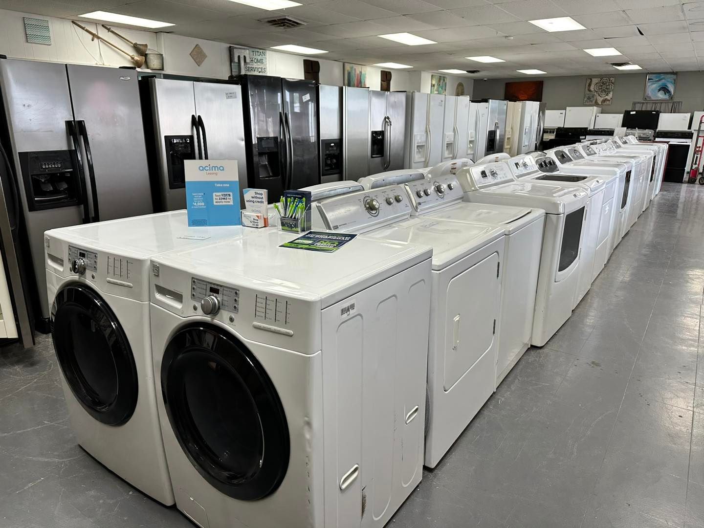 photo of washers and dryers