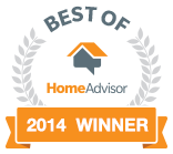 It is a badge that says `` best of homeadvisor 2014 winner ''.