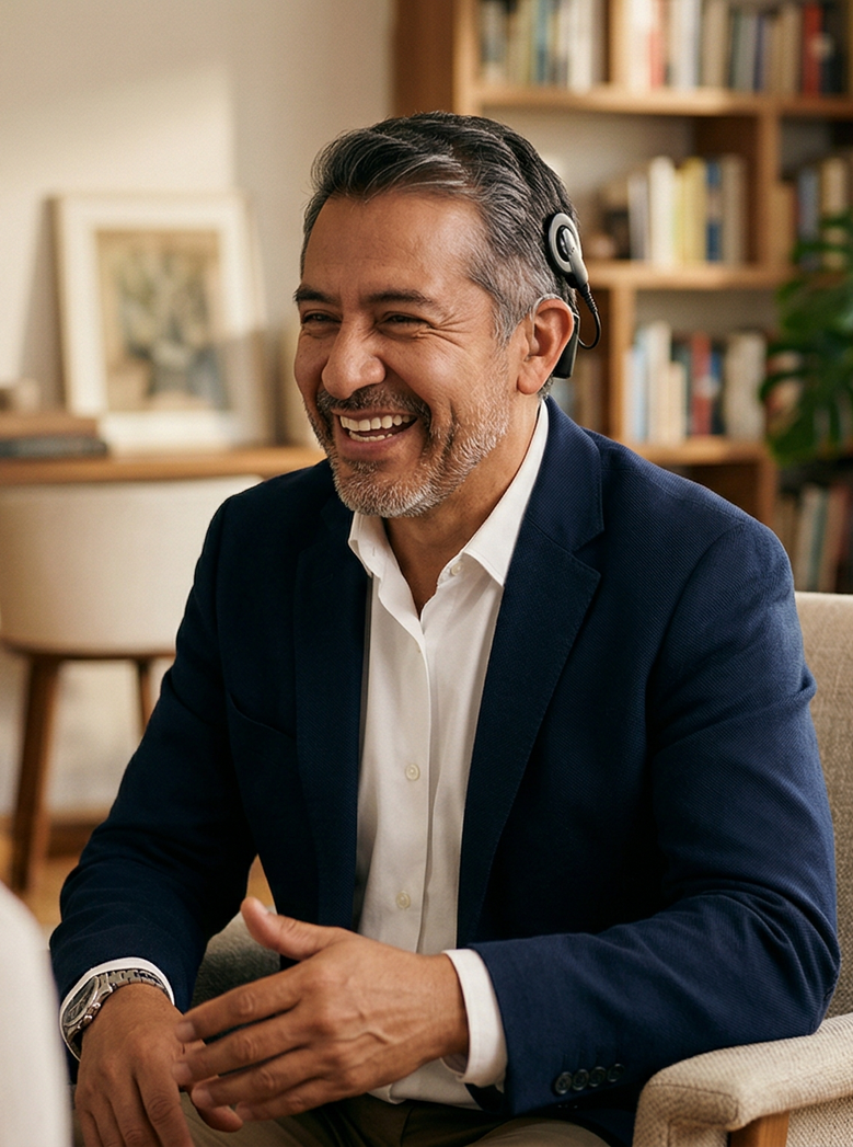 Adulto con implante coclear — Implante coclear para adultos en México