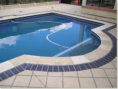 tile around pool