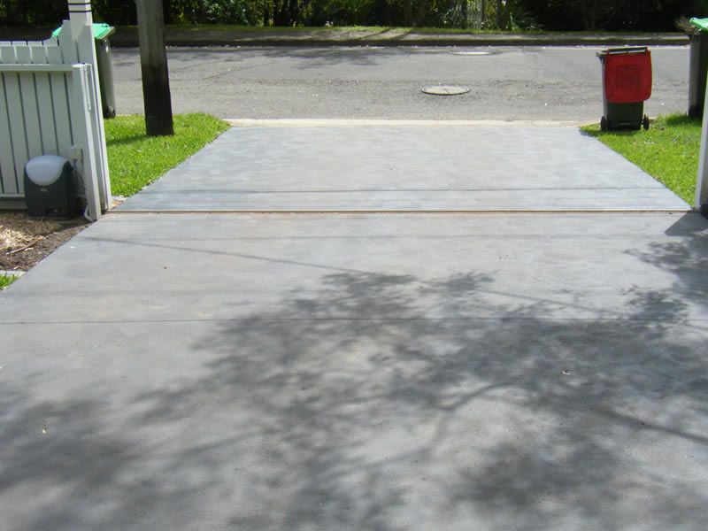 concrete driveway
