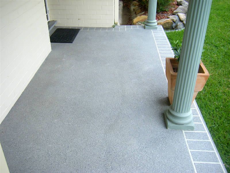 concrete patio