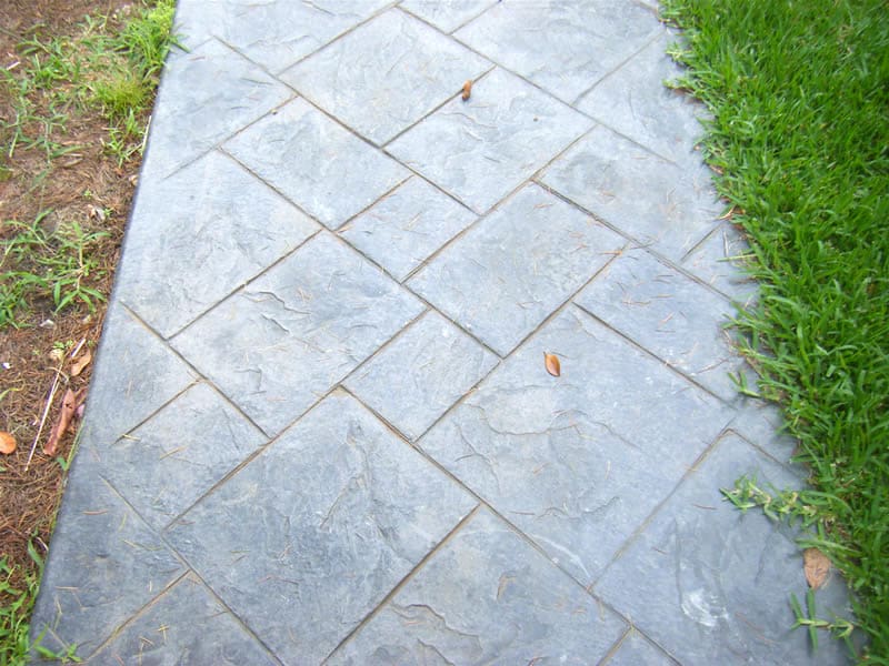 decorative tiled concrete