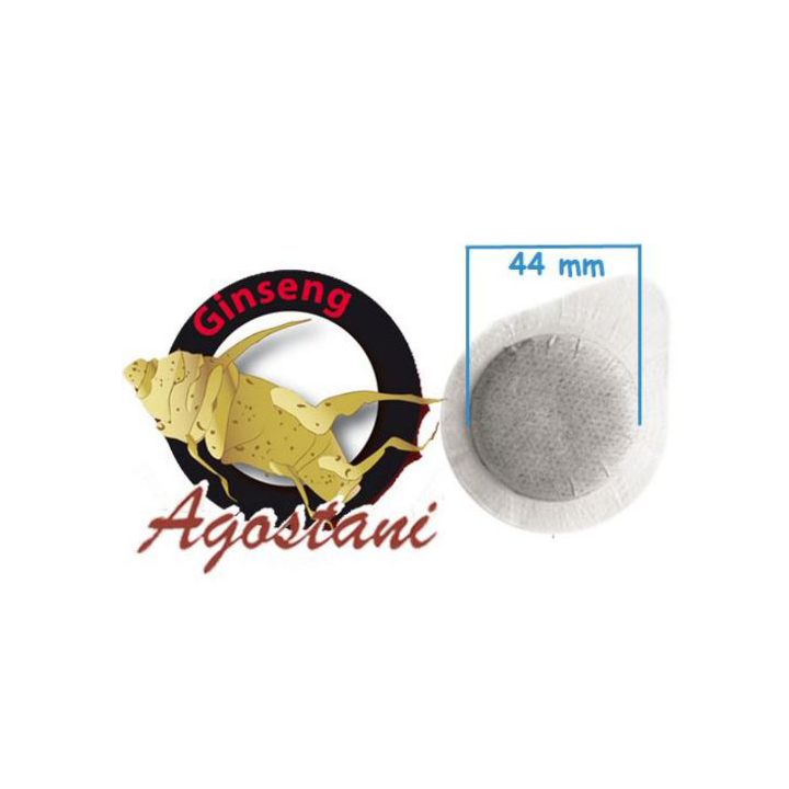 Cialda di caffè con etichetta 