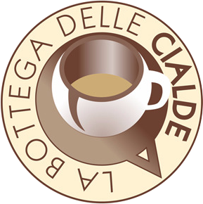 Logo: Tazza da caffè all'interno di un fumetto, testo 