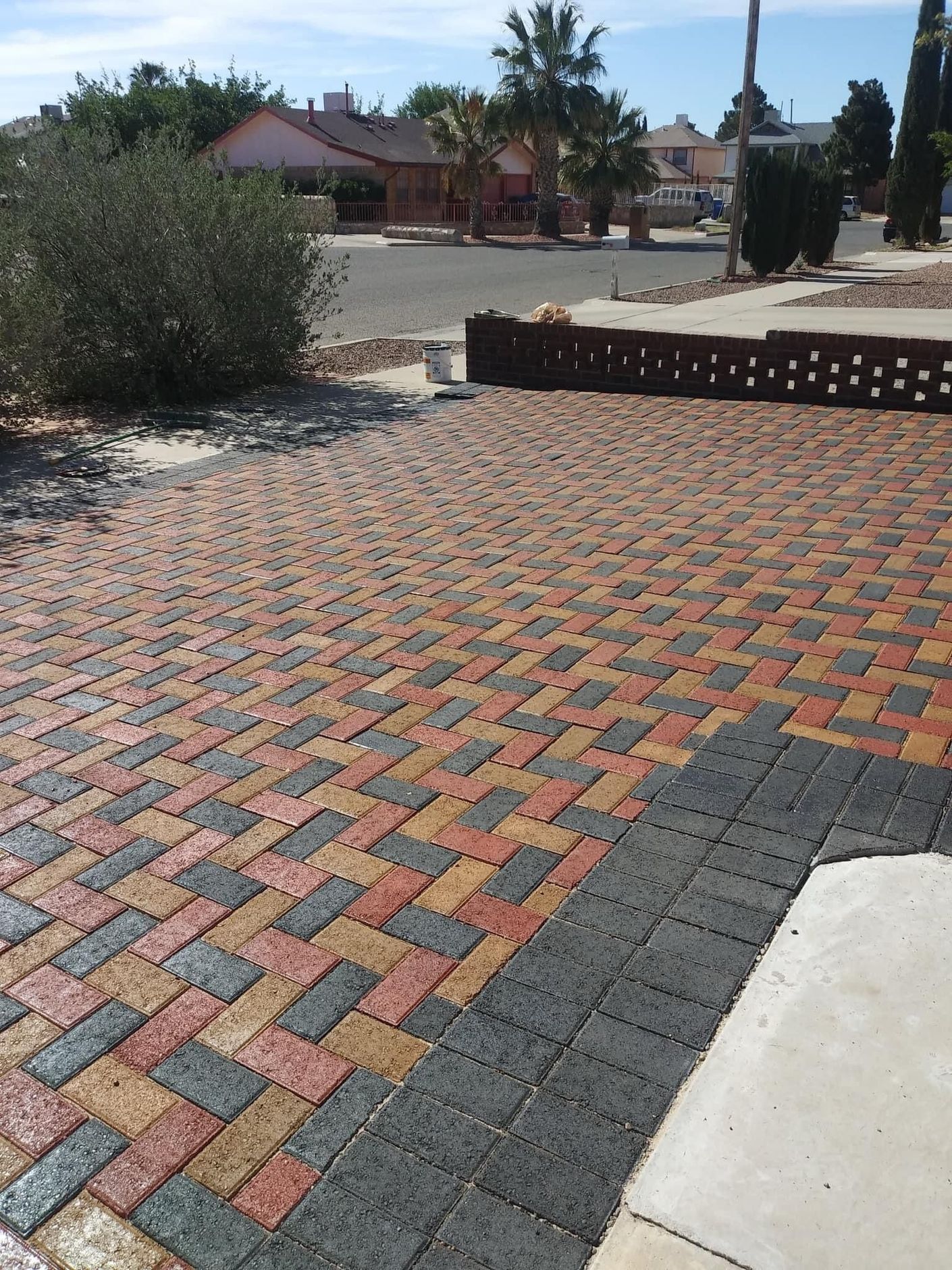 Pressure washed patio in Sacramento CA