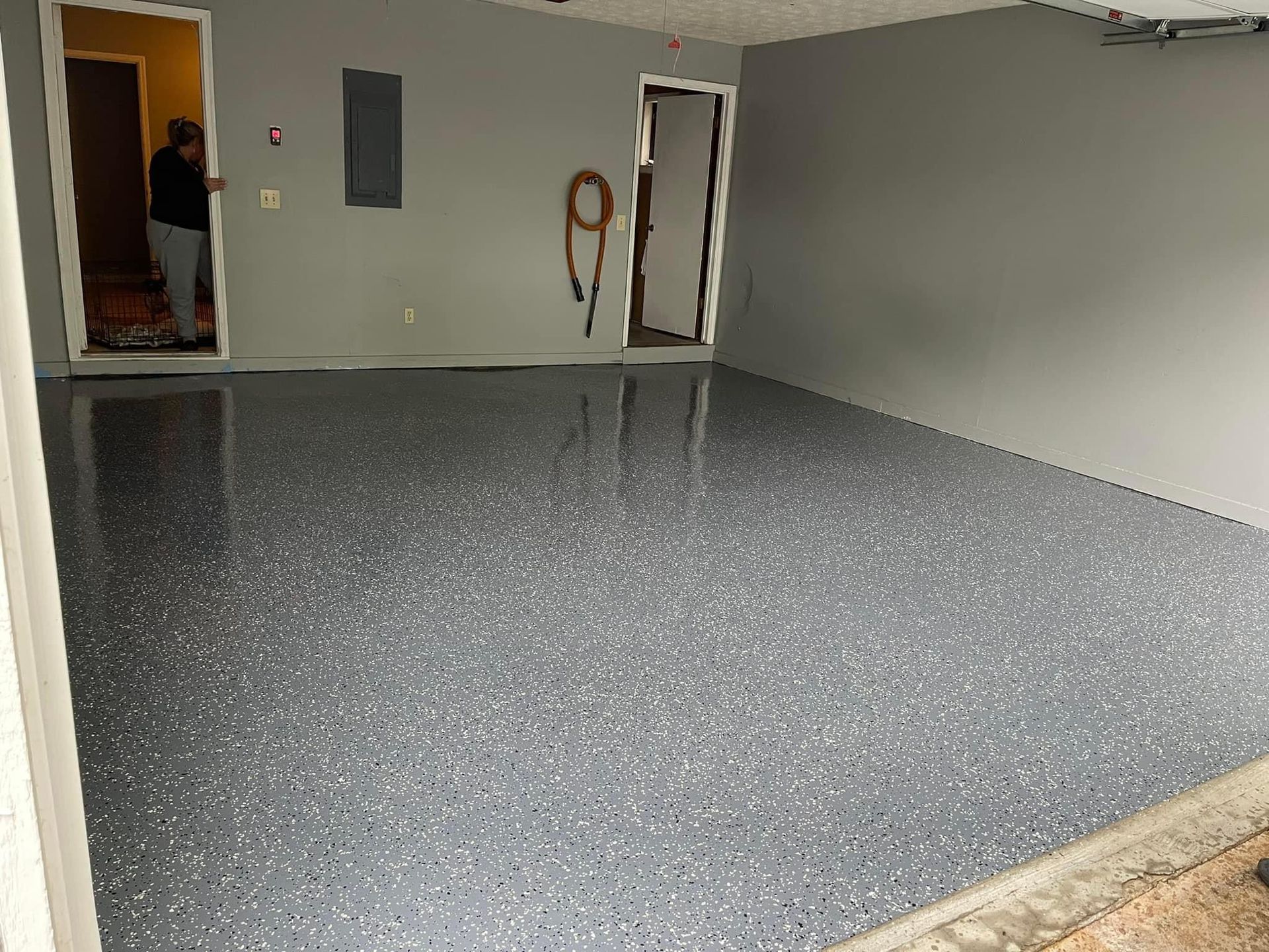 Pressure washed large entrance in Granite Bay CA