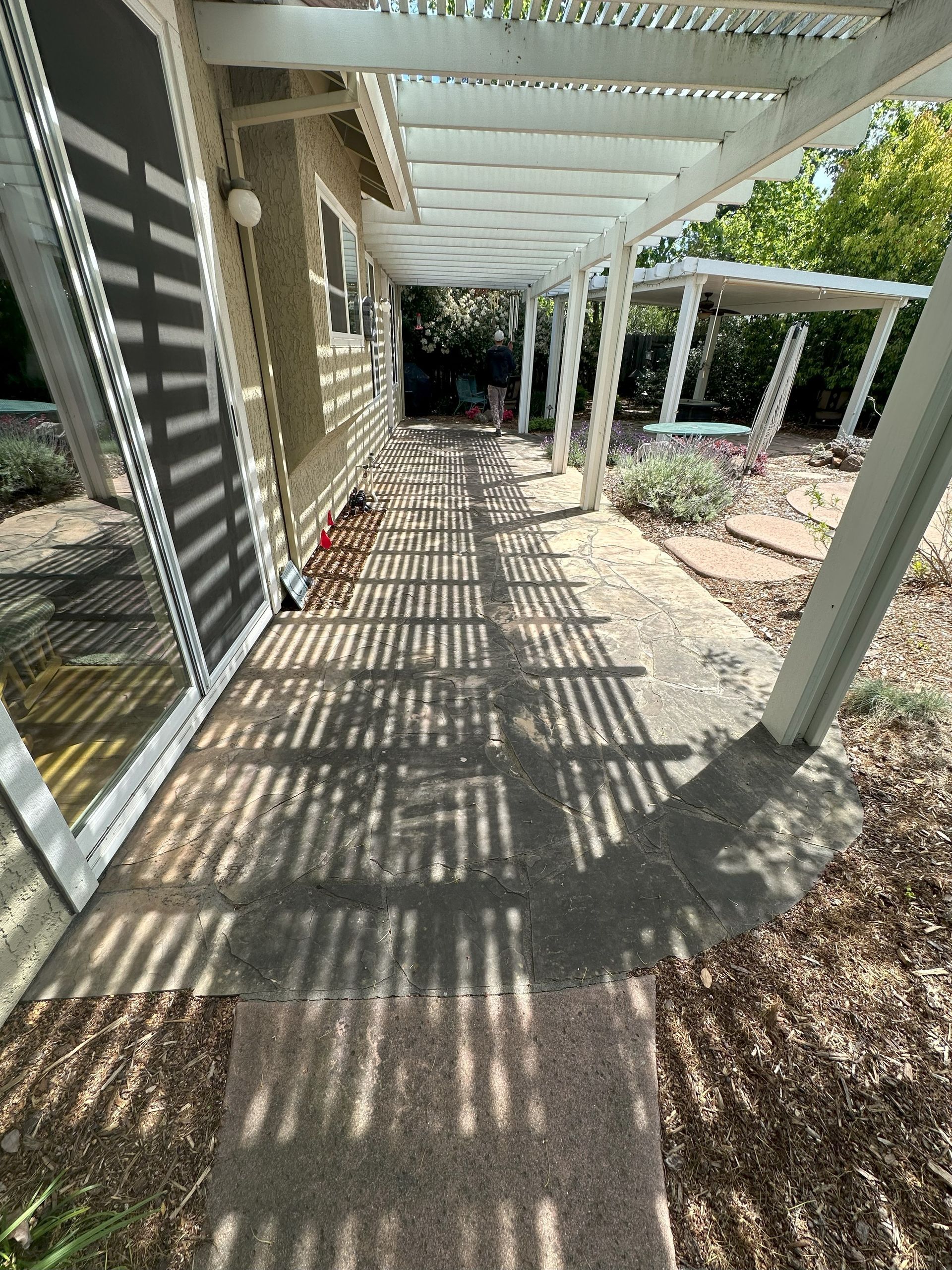 Before House Patio Cleaning