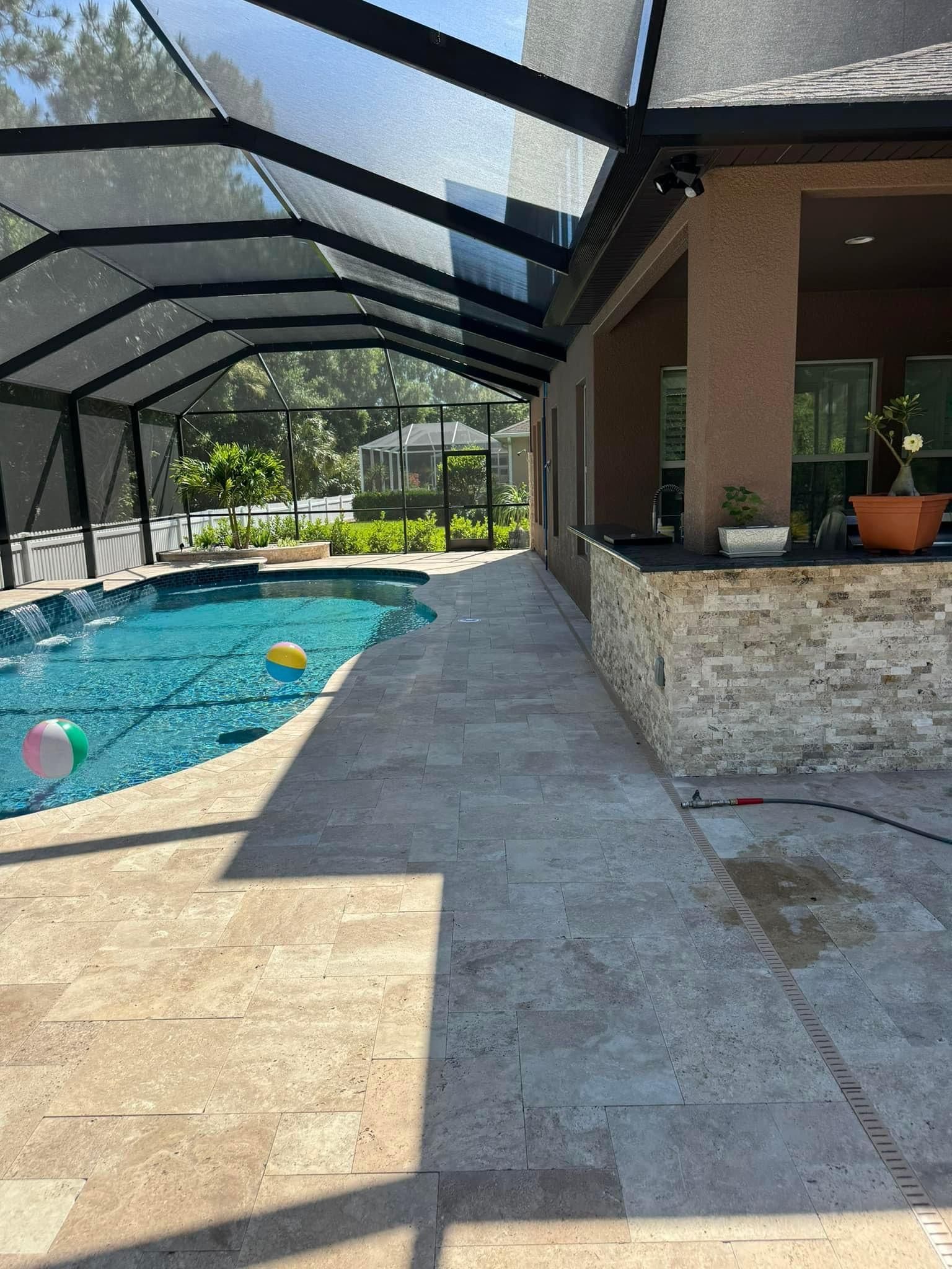 Before Concrete Floor Cleaning