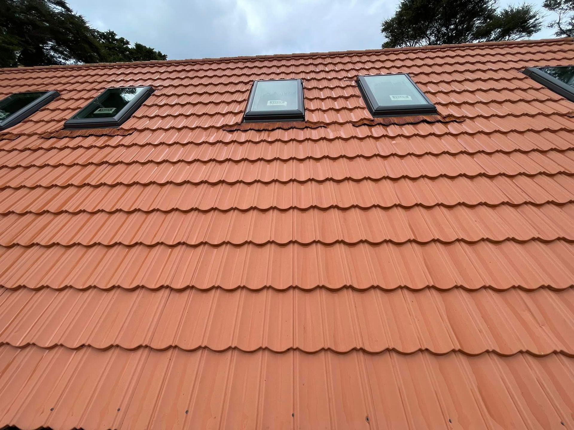 Pressure washed large roof in Sacramento CA