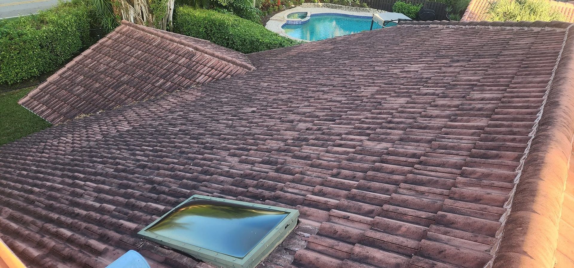 Before and After Roof Cleaning Roseville