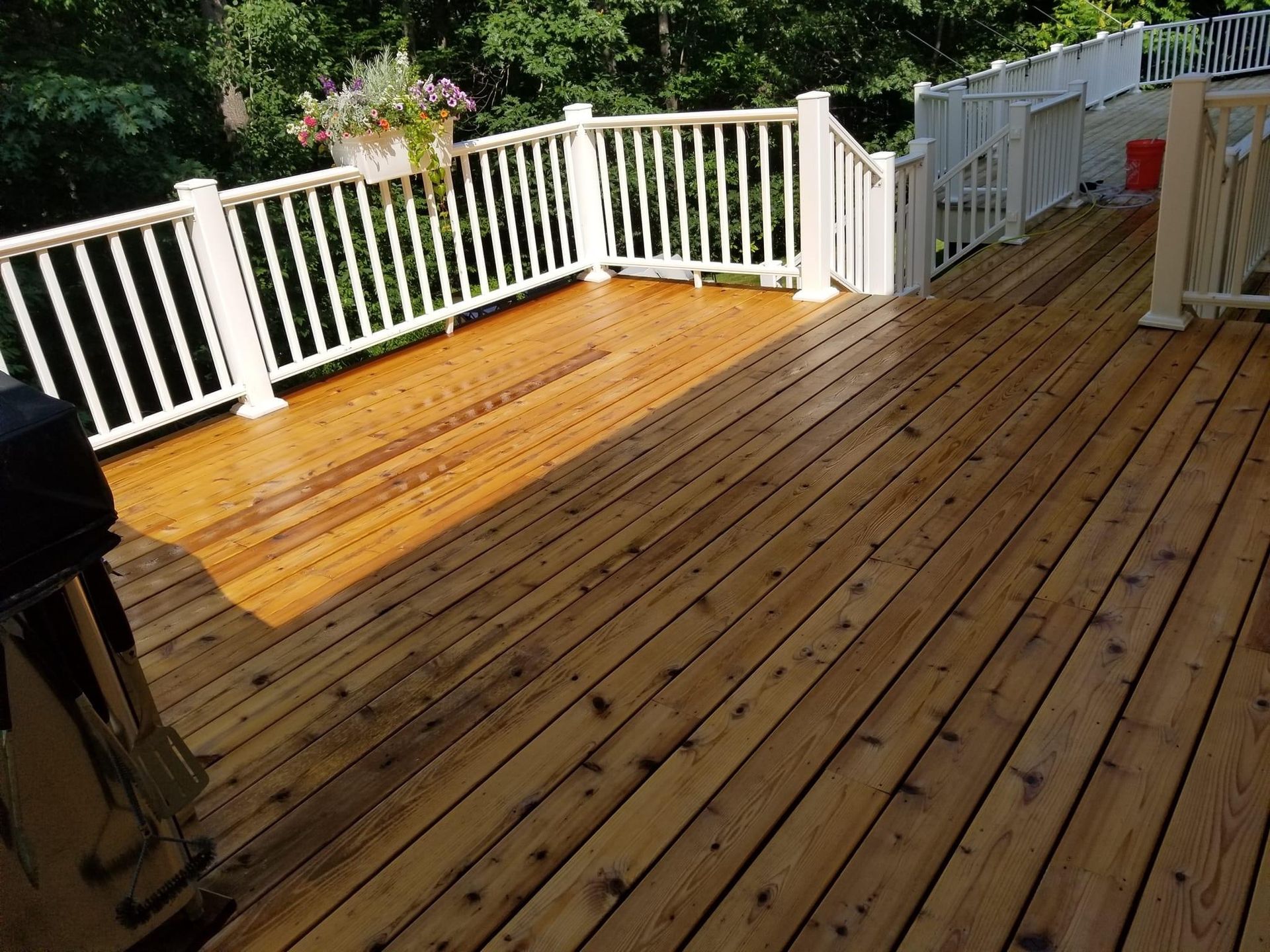 After Wood Deck Cleaning