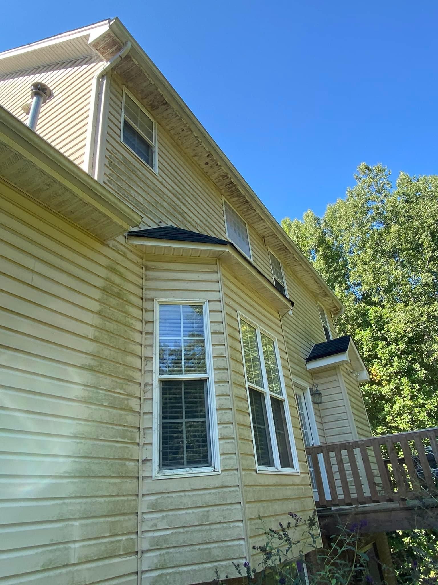 Before Siding Cleaning