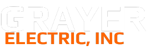 The Grayer Electric, Inc. logo features the white text "GRAYER" above the orange text "ELECTRIC, INC."
