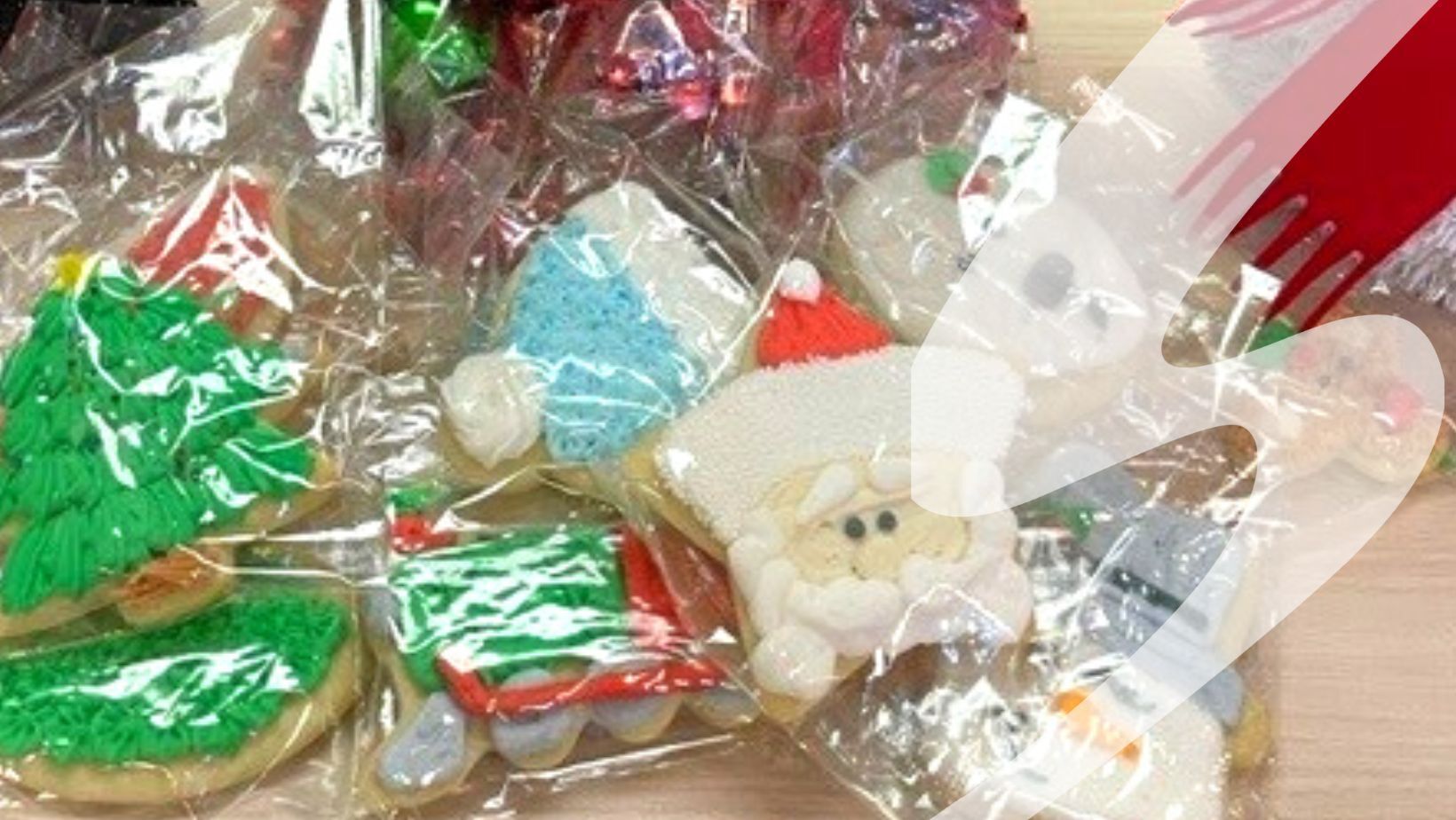 Various frosted Christmas-themed sugar cookies. A Seifert logo overlays the image.