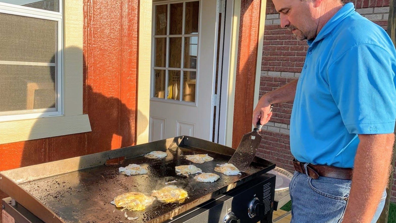 Employee at the grill