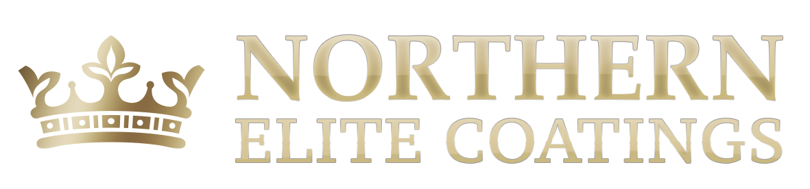 The logo for northern elite coatings has a crown on it.