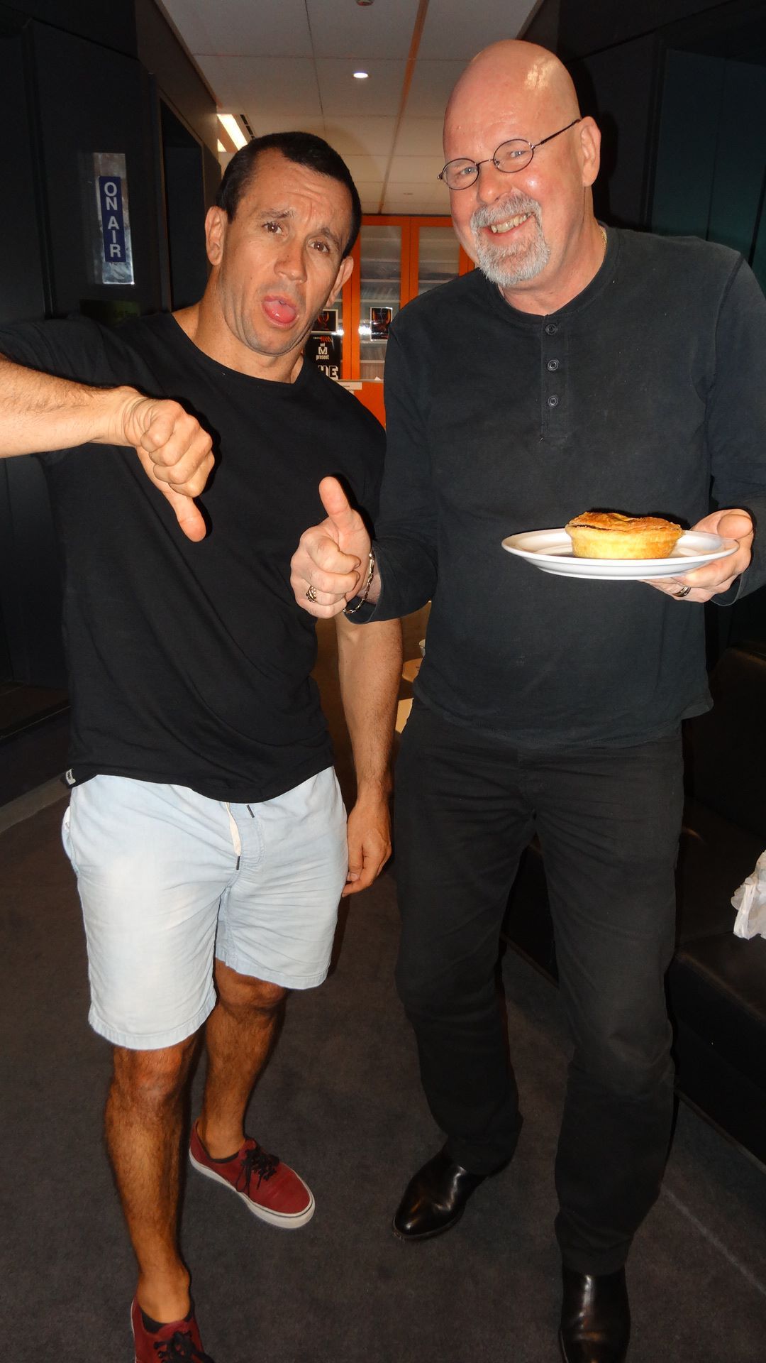 Matty Johns tries The Flaming Ron — Pies & Pastries in Umina Beach, NSW