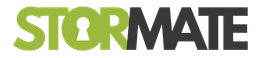 The StorMate logo is written in green and black on a white background.