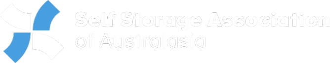 A blue and white logo for the skill shortage association of australia.