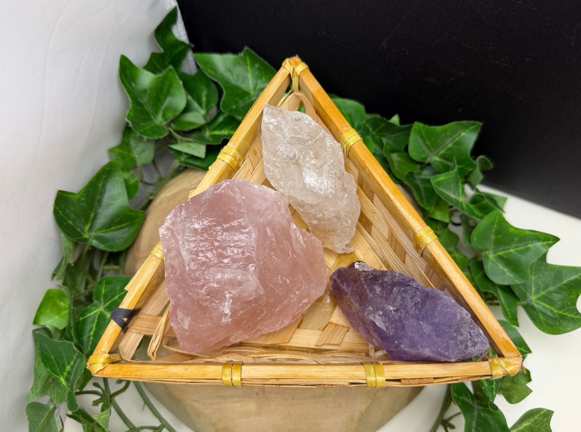 Bergkristal, Rozenkarts, Amethst