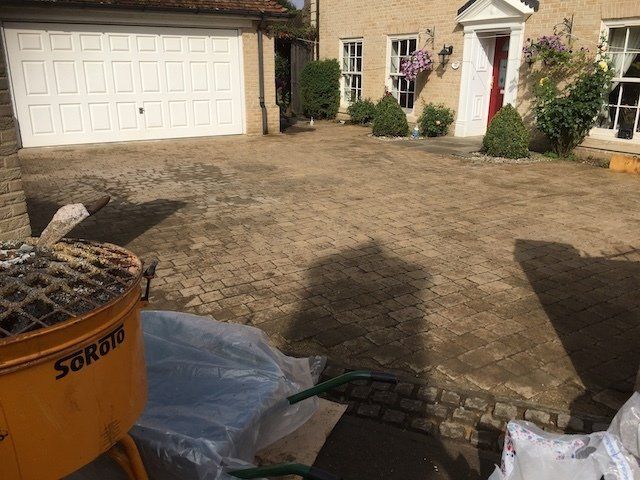 Driveway before resin installation