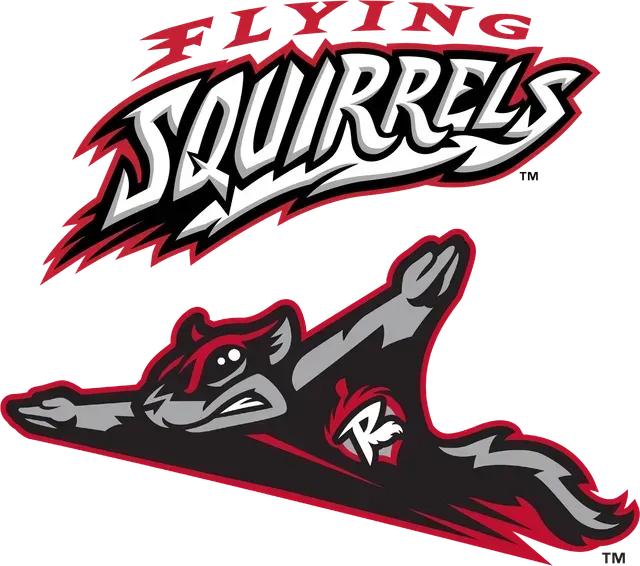 A logo for the flying squirrels shows a squirrel flying through the air