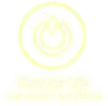 A yellow power button in a circle on a white background.