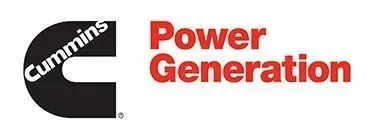The logo for cummins power generation is shown on a white background.