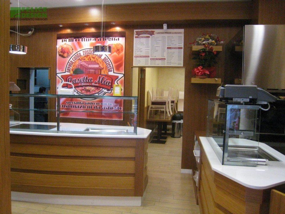 piani di lavoro su misura per pizzerie