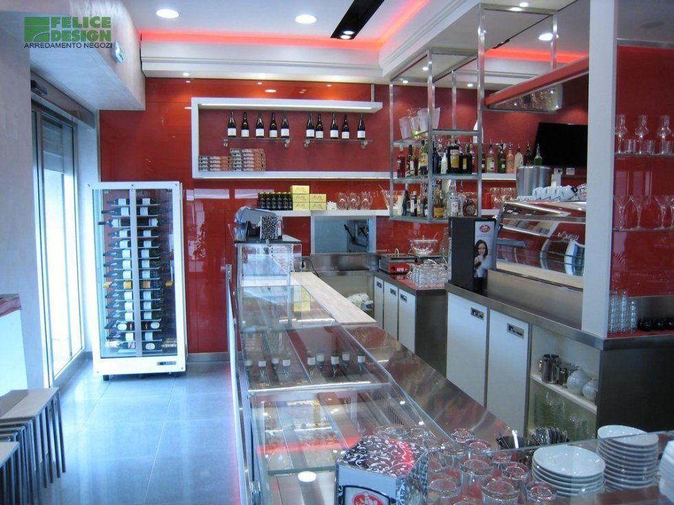 progetto arredamento per bar e ristoranti a Roma
