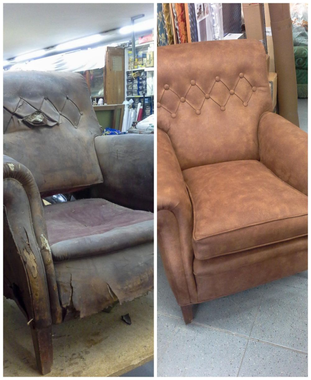 riparazione di una poltrona