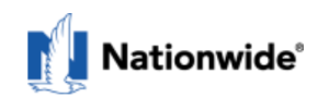 A blue and white logo for nationwide