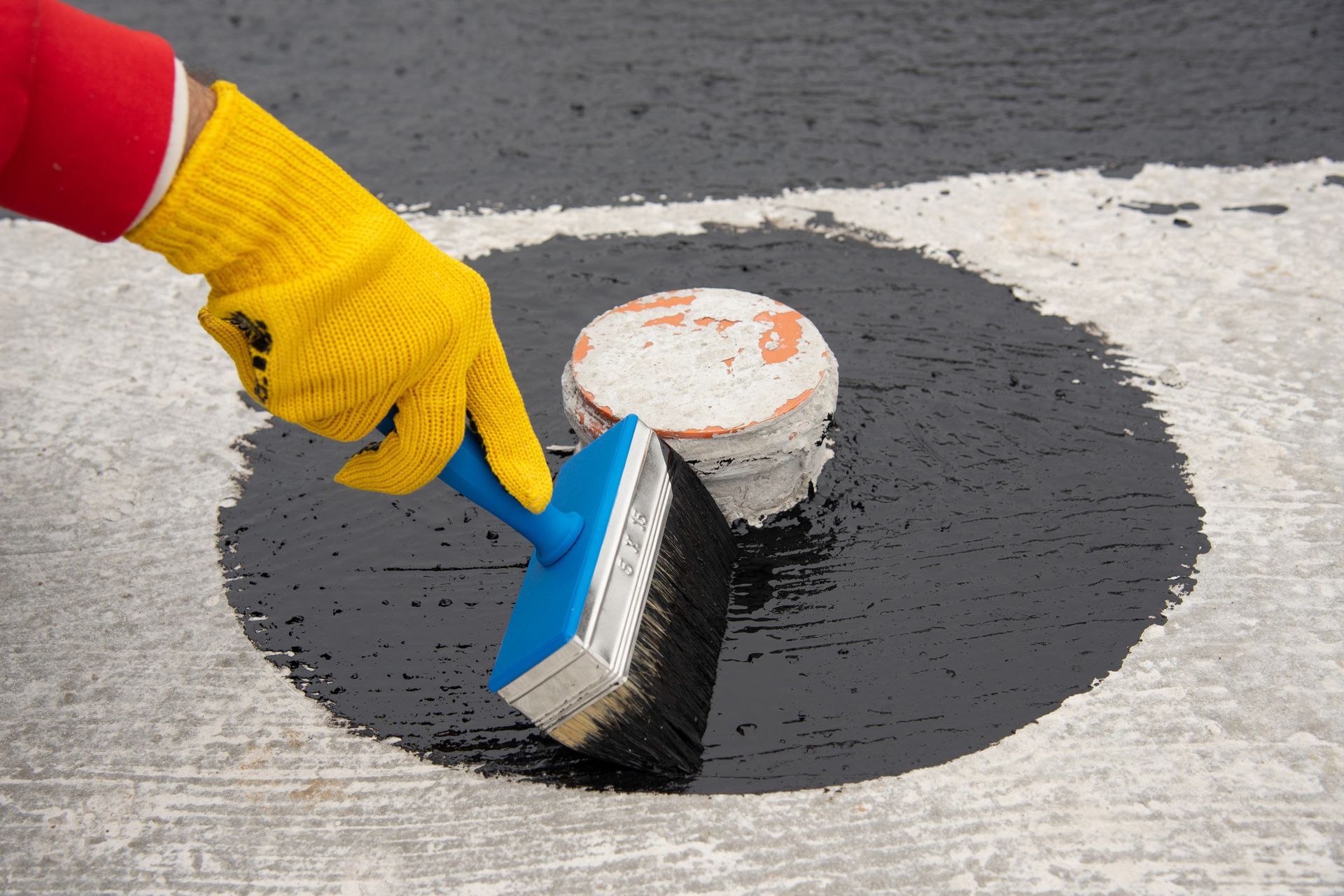 Bitumen Mastic on the Foundation — Bear, DE — Smith Paving & Contracting, Inc.