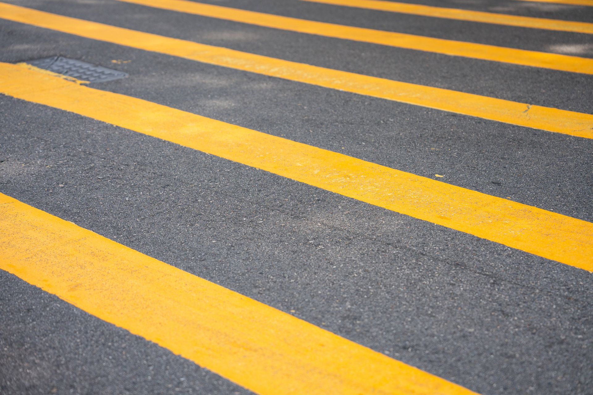 Pedestrian Crossing With Yellow Stripes — Bear, DE — Smith Paving & Contracting, Inc.