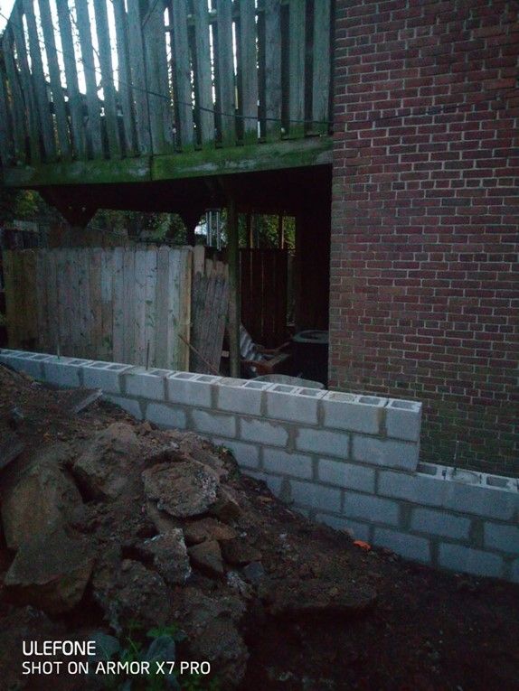 Brick Wall is Being Built — Bear, DE — Smith Paving & Contracting, Inc.