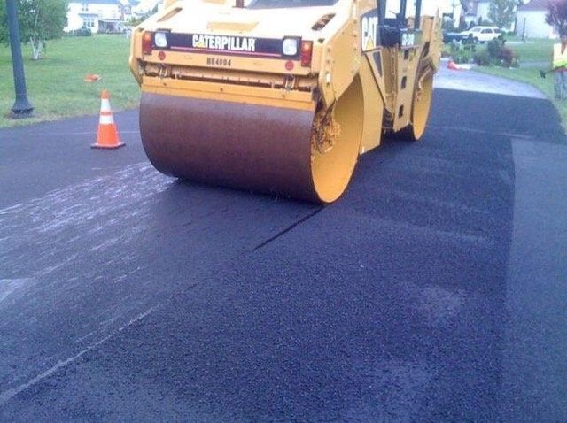 Yellow Caterpillar Roller — Bear, DE — Smith Paving & Contracting, Inc.