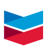 Chevron logo: blue and red chevron shapes pointing downwards.
