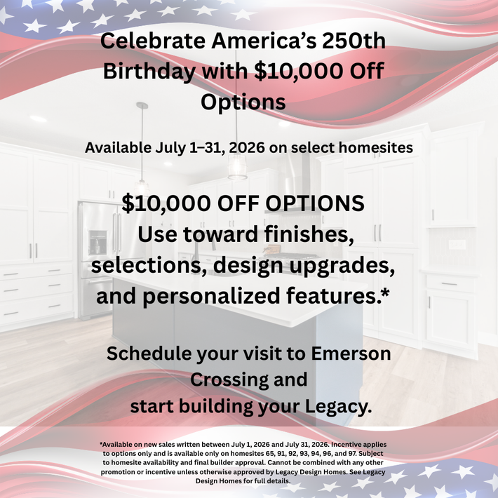 JULY LEGACY INCENTIVE