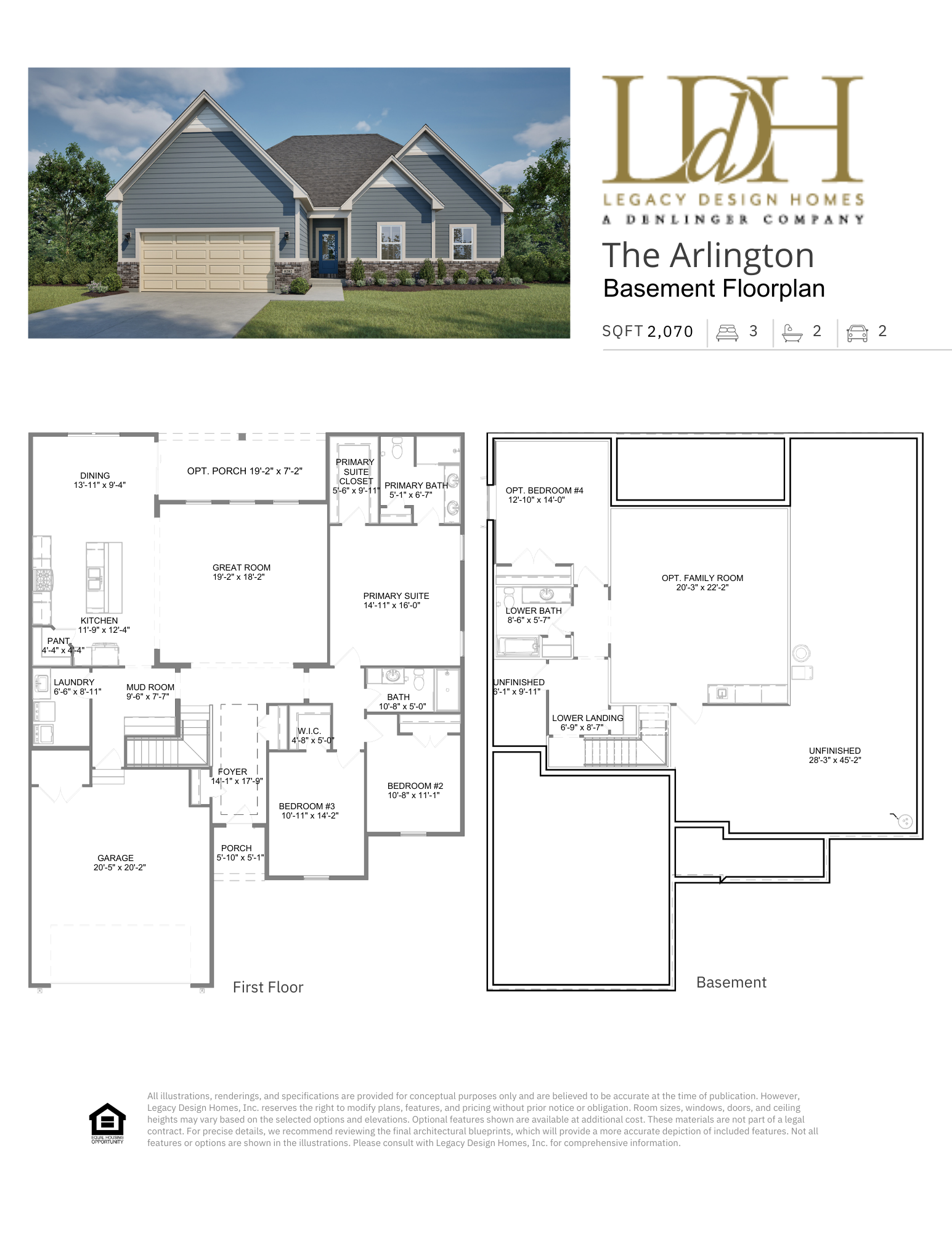 Arlington Basement Floorplan