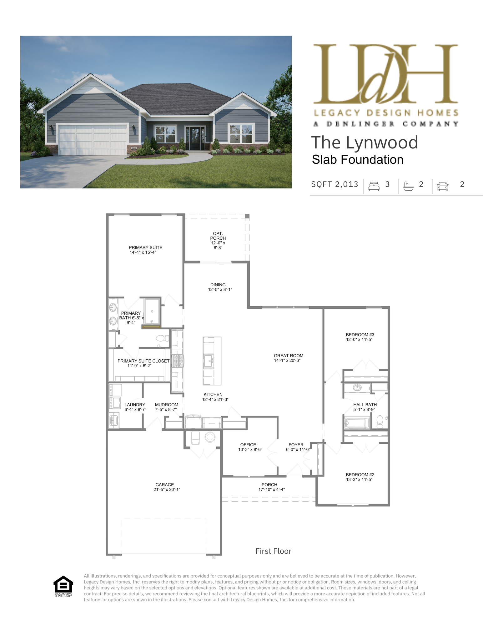 Lynwood Slab Floorplan
