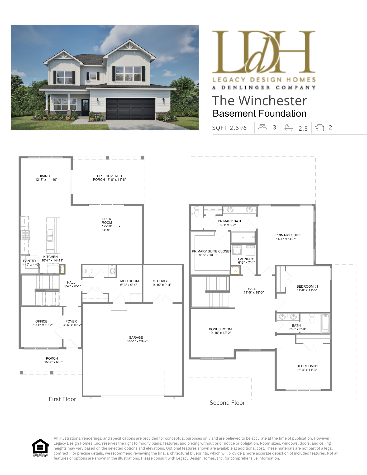 Winchester Main & 2nd Basement Floorplan
