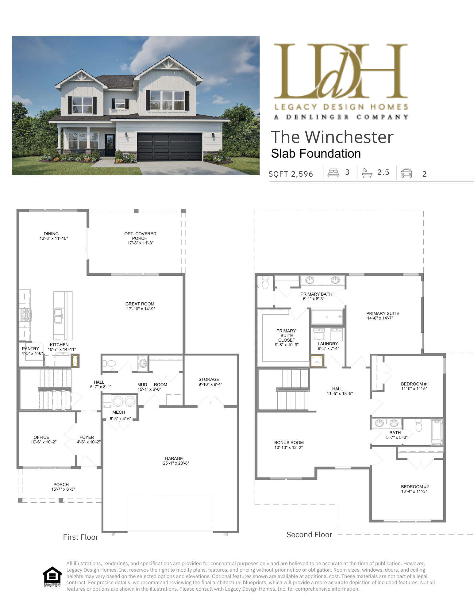 Winchester Slab Floorplan