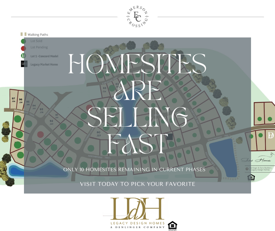 Only 11 Homesites Remain in Emerson Crossing