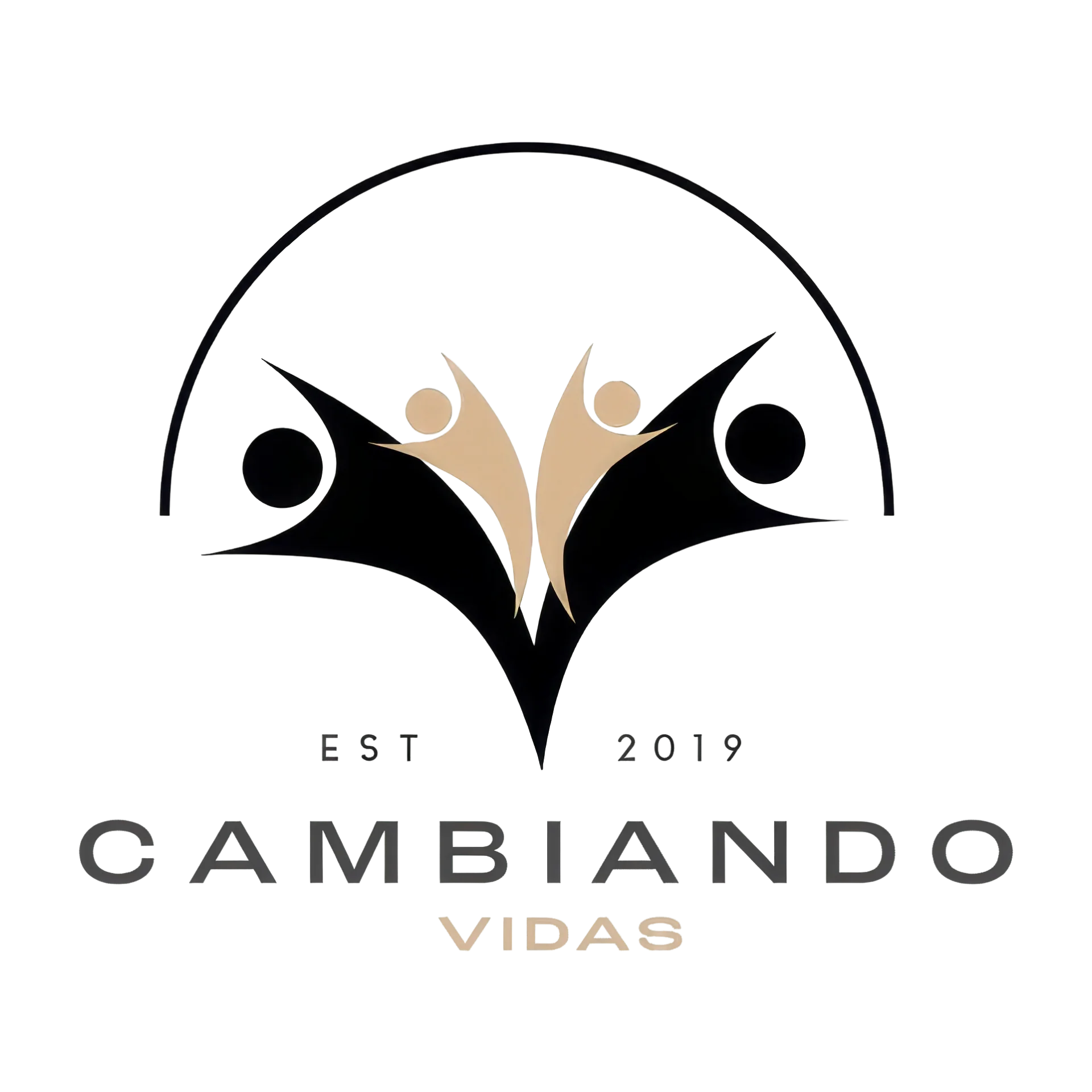 It is a logo for a company called cambiando vidas.